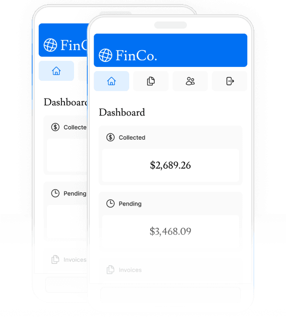 Mobile image of the dashboard